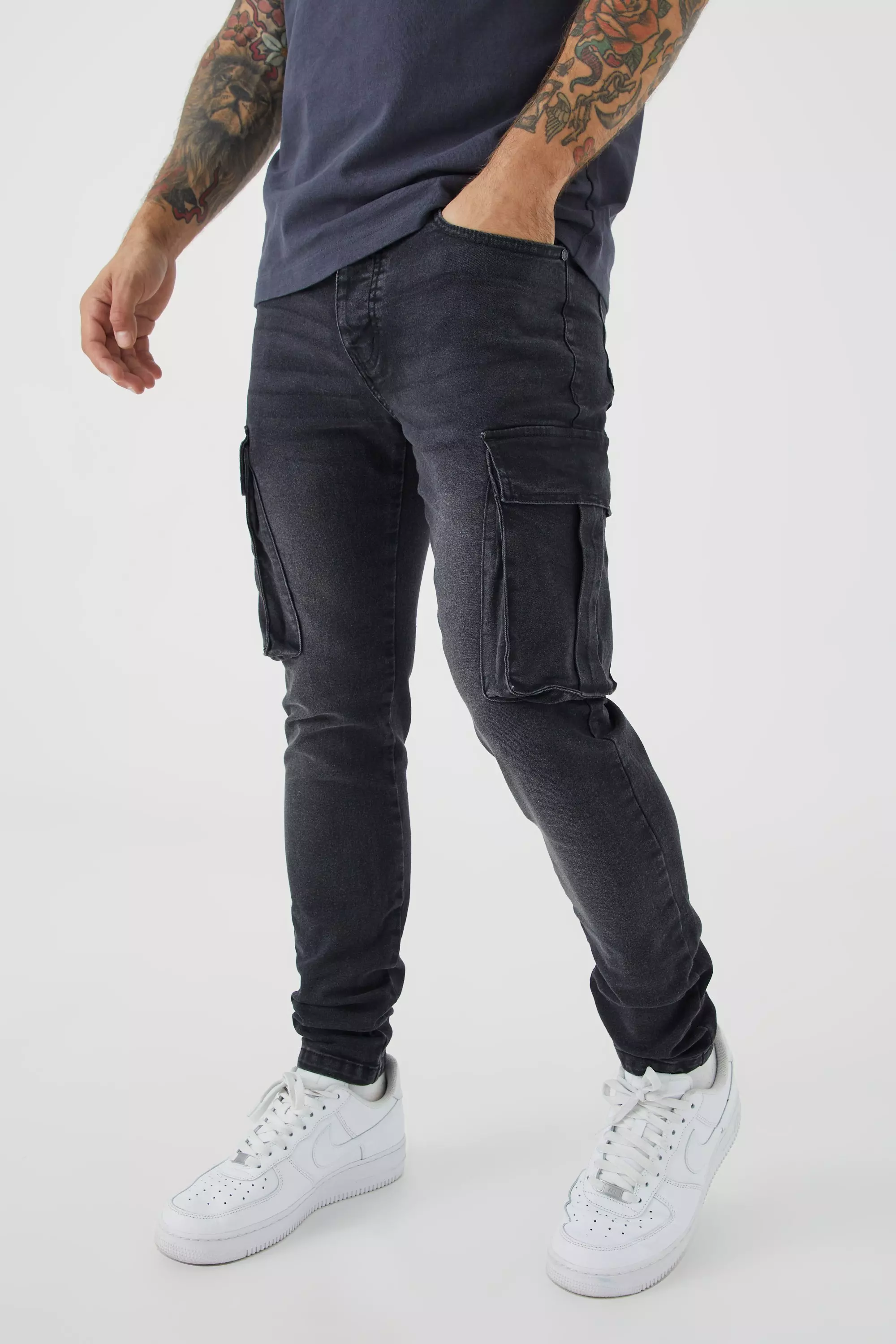 Skinny stretch jeans store black